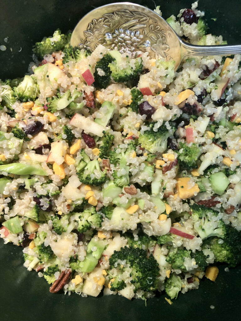 Quinoa and Broccoli Spoon Salad