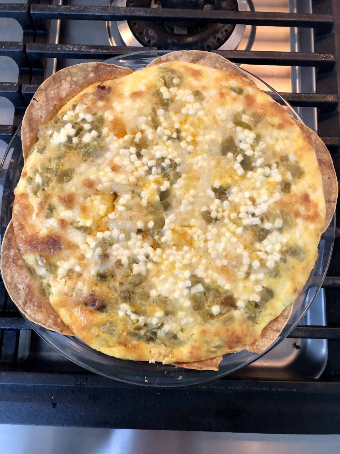 Corn Tortilla Quiche